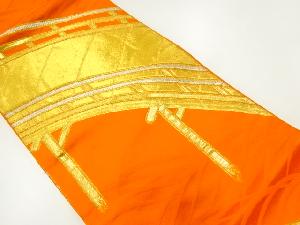 アンティーク　橋模様織出し袋帯（着用可）